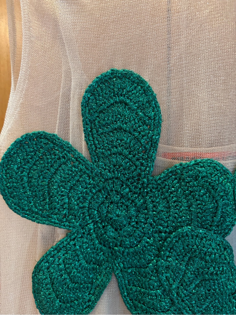 SIMONMILLER Hibiscus Crochet Dress in Gummy Green Medium - Picture 6 of 17